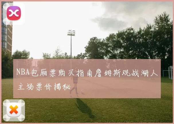 NBA包厢票购买指南詹姆斯观战湖人主场票价揭秘