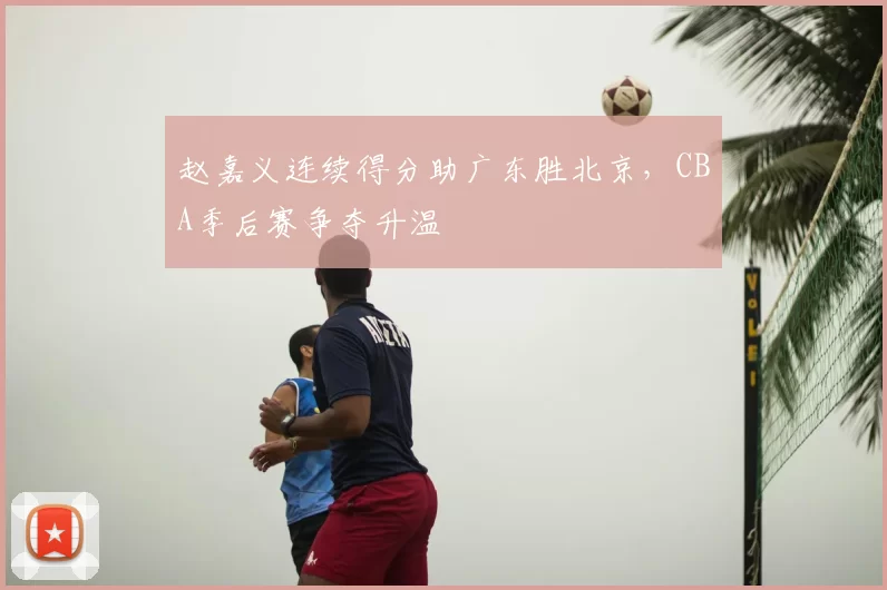 赵嘉义连续得分助广东胜北京，CBA季后赛争夺升温